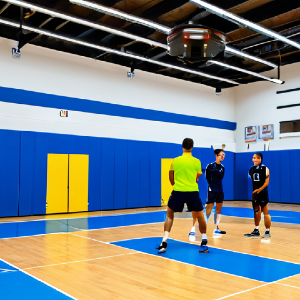 Data-Driven Volleyball Training**

"A modern volleyball training session in a brightly lit gymnasium, featuring athletes and coaches analyzing data on tablets and screens. The scene should showcase advanced statistical analysis tools, with charts and graphs overlaying the players' movements. Athletes are fully clothed in professional sportswear, engaged in focused training drills. Safe for work, appropriate content, professional setting, perfect anatomy, correct proportions, natural pose, fully clothed, modest clothing, family-friendly."

**