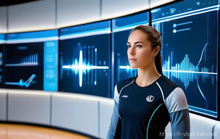 배구 트레이닝의 과학적 접근 - **Prompt 1: The Apex of Power and Precision**
    "A dynamic, high-angle action shot of a male volle...