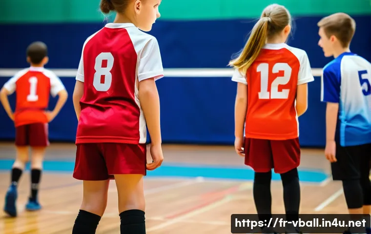 배구 유소년 대회 참가 방법 - **Prompt:** A vibrant and dynamic scene capturing young volleyball players (ages 8-12, both boys and...