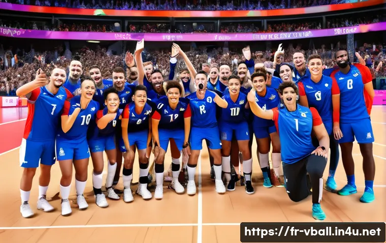 배구 경기장에서 팬과의 교류 관련 이미지 2